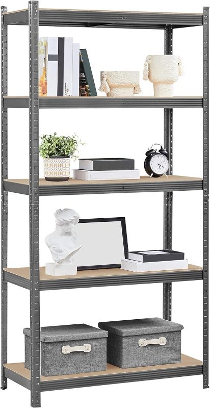 Photo 1 of 
***SIMILAR***
Yaheetech Standing Shelf Units, 5 Tier Storage Shelf, Heavy Duty Shelving, Adjustable Garage Shelves, Utility Rack Shelf Unit, Basement Warehouse Shed, 35.5?L × 16?W × 71"H - Dark Gray https://a.co/d/8M2gb8G