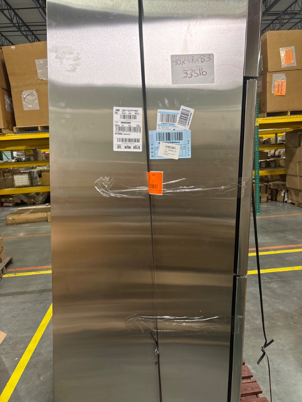 Photo 1 of ***Broken *** Model xts-48r intertek  -Freezer with 4 Solid Half Doors
Dimensions: 
40x 48x 83
335lb 
***THIS ITEM NEEDS TO BE PICKED UP IN A UHAUL OR APPROPIATE SIZED VEHICLE IT NEEDS TO BE PICKED UP BY TWO PEOPLE***

**appliance turns on--pictured below