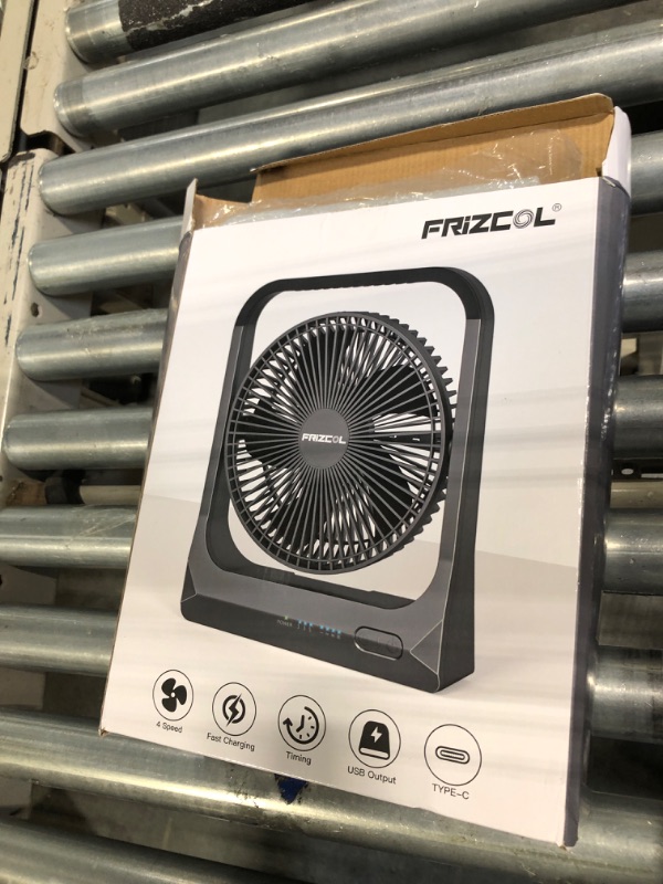 Photo 2 of *** FOR PARTS ONLY ** NO RETUNRS***
FRIZCOL Portable Fan Rechargeable - 10400mAh Battery Operated Fan(28Hrs work time) Personal USB Desk Powered use for Bedroom, Desk, Table, Office, Camping and Outdoor Black