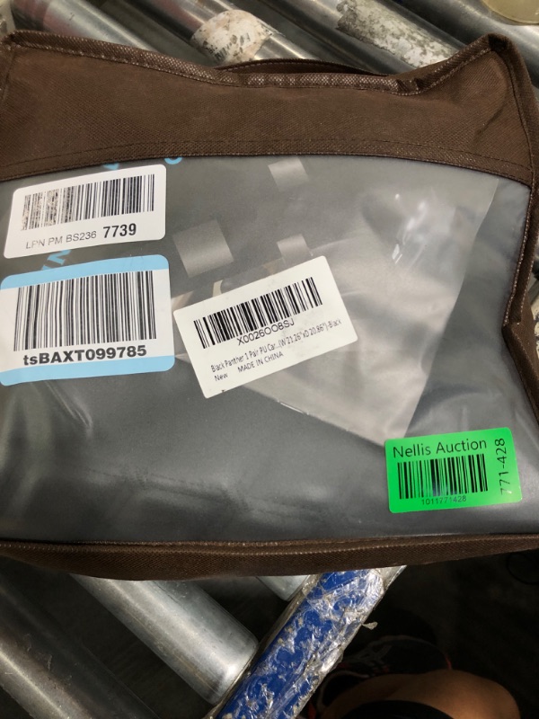 Photo 1 of ****USED** Black Panther 1 Pair PU Car Seat Covers, Front Seat Bottom Protectors Compatible with 95% Vehicles,Diamond Pattern Embroidery, Anti-Slip (W 21.26''×D 20.86”) - Black B-Diamond-Black