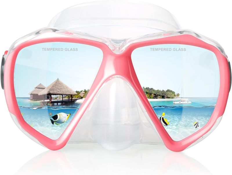 Photo 1 of ***2PCS***Snorkel Diving Mask Panoramic HD Swim Mask, Anti-Fog Scuba Diving Goggles,Tempered Glass Dive Mask Adult Youth Swim Goggles with Nose Cover for Diving, Snorkeling, Swimming