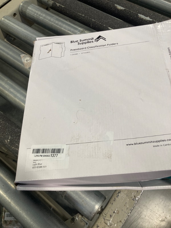 Photo 2 of ****USED*** 10 Blue Classification Folders - 1 Divider - 2 Inch Tyvek Expansions - Durable 2 Prongs Designed to Organize Standard Medical Files, Law Client Files, Office Reports - Letter Size, Blue, 10 Pack