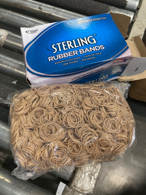 Photo 1 of ***USED*** Alliance Sterling Rubber Bands Rubber Band 10 1-1/4 x 1/16 5000 Bands/1lb Box 24105