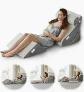 Photo 1 of 4 pc othorpedic 4 pc wedge pillow grey