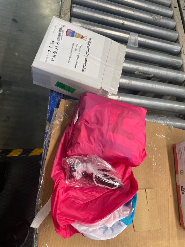 Photo 1 of 6Ft Inflatable Happy Birthday Cake Decorations Outdoor Lighted Blow Up Holiday Birthday Party Decor with Candles for Happy Birthday Party Outdoor Indoor Garden Yard Lawn Decor 6 Feet Birthday Cake