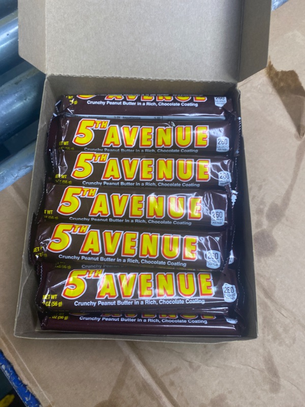 Photo 1 of 5TH AVENUE Chocolatey Coated Crunchy Peanut Butter Candy Bars, 2 oz (18 Count) 2 Ounce (Pack of 18)