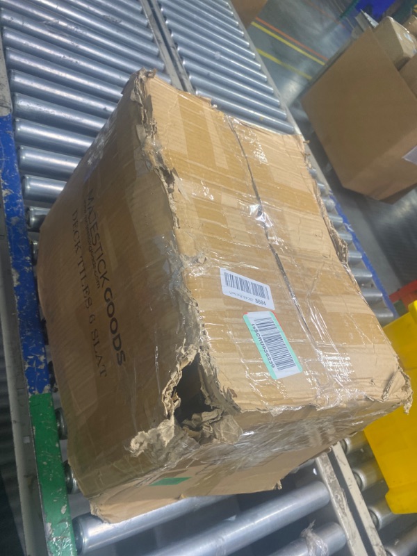 Photo 1 of 24 Sq Ft Interlocking Deck Tiles Snap Together Wood Flooring - 12 x 12 Acacia Hardwood Outdoor Flooring for Patio - Click Floor Decking Tile, Water Resistant Balcony Flooring, Wooden Parquet Flooring