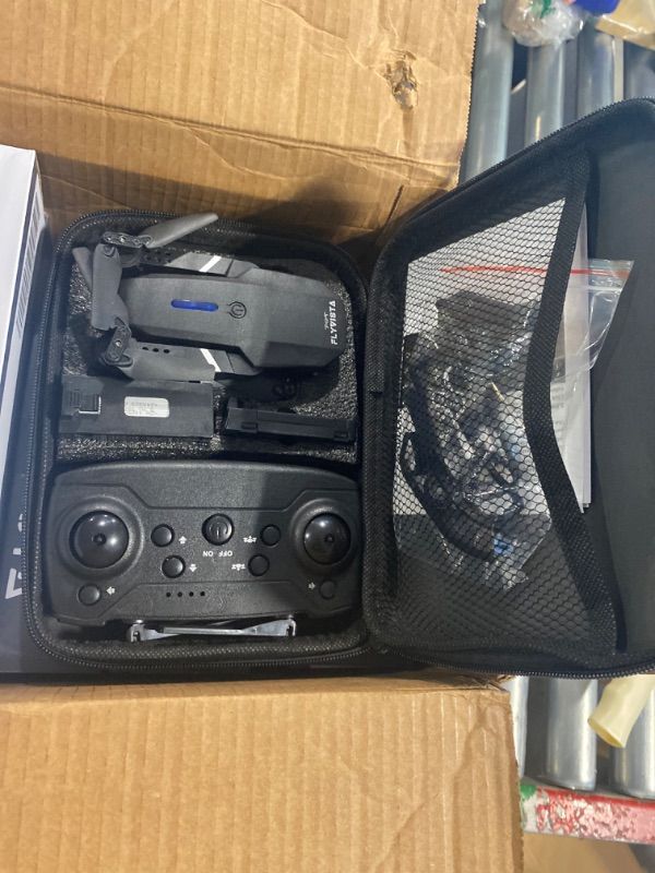 Photo 3 of ***USED** Mini Drone with Camera for Adults Kids, 1080P WiFi FPV Camera Drone with 3 Batteries, One-Click Take Off/Landing, Altitude Hold, Headless Mode, 360° Flips, 3-Gear Speeds, Emergency Stop, Carrying Case, Toys Gifts for Kids and Adults Beginner