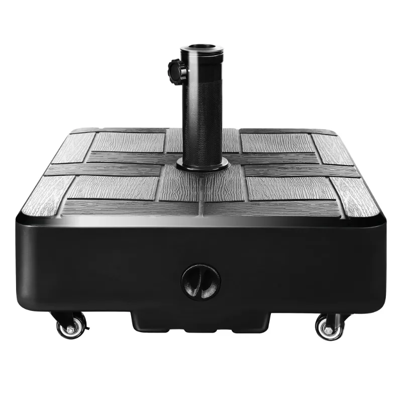 Photo 1 of 98 LBS FILLABLE MOBILE UMBRELLA BASE HEAVY-DUTY WITH 4 WHEELS, EASY TO MOVE
