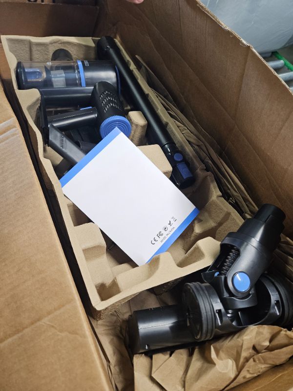 Photo 1 of ****USED***PARTS ONLY***SOLD AS IS**NO RETURNS***ALL SALES ARE FINAL*** Cordless Vacuum Cleaner, 6-in-1 Vacuum Cleaners for Home, Handheld Vaccum Cleaner with 40 mins Runtime, Stick Vacuum for Apartment, Hardwood Floor, Carpet, Black 1 Battery