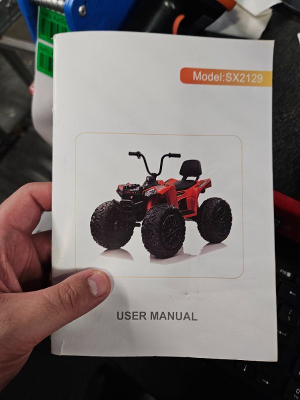 Photo 2 of **SIMILAR PRODUCT/USED**Kids ATV 4 Wheeler, 24V 4WD Electric ATV Ride On Toy for Big Kid w/ 2-Seater, 4x200W Motor, 5.6Mph Max Speed - Blue
