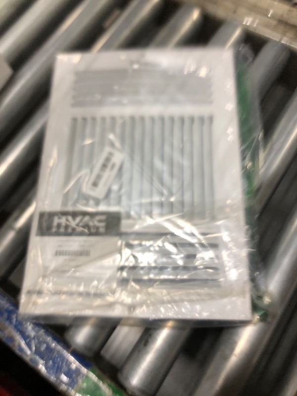 Photo 1 of 12"w X 8"h 3-Way AIR Supply Grille - Vent Cover and Diffuser - Flat Stamped Face - White [Outer Dimensions: 13.75"w X 9.75"h]