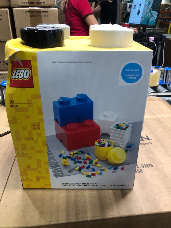 Photo 3 of  Room Copenhagen Lego Storage Brick Multipack, 4-Piece, Neutral887988015338
