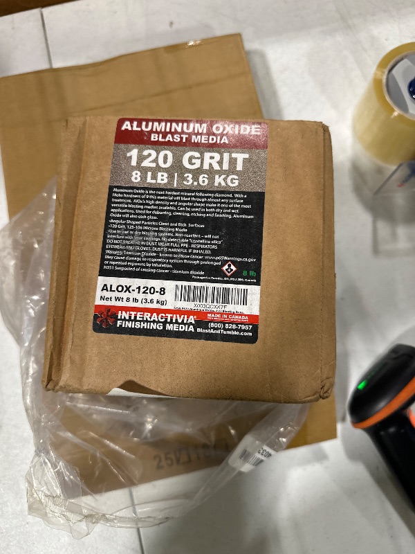 Photo 2 of #120 Aluminum Oxide - 4 LBS - Fine Sand Blasting Abrasive Media for Blasting Cabinet or Blasting Guns.