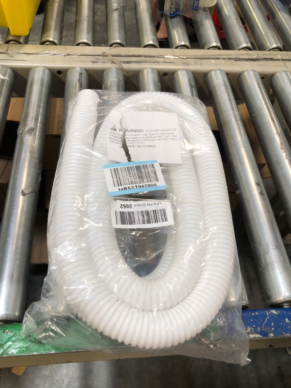 Photo 3 of 1.25 Inch Pool Pump Replacement Hoses for Above Groud Pools - Pool Hoses for Intex Coleman Pool Filter Pump 607, 637 with 4 Clamps (White-2 Pack)