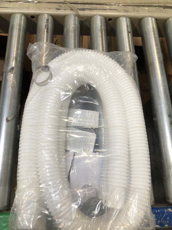 Photo 2 of 1.25 Inch Pool Pump Replacement Hoses for Above Groud Pools - Pool Hoses for Intex Coleman Pool Filter Pump 607, 637 with 4 Clamps (White-2 Pack)