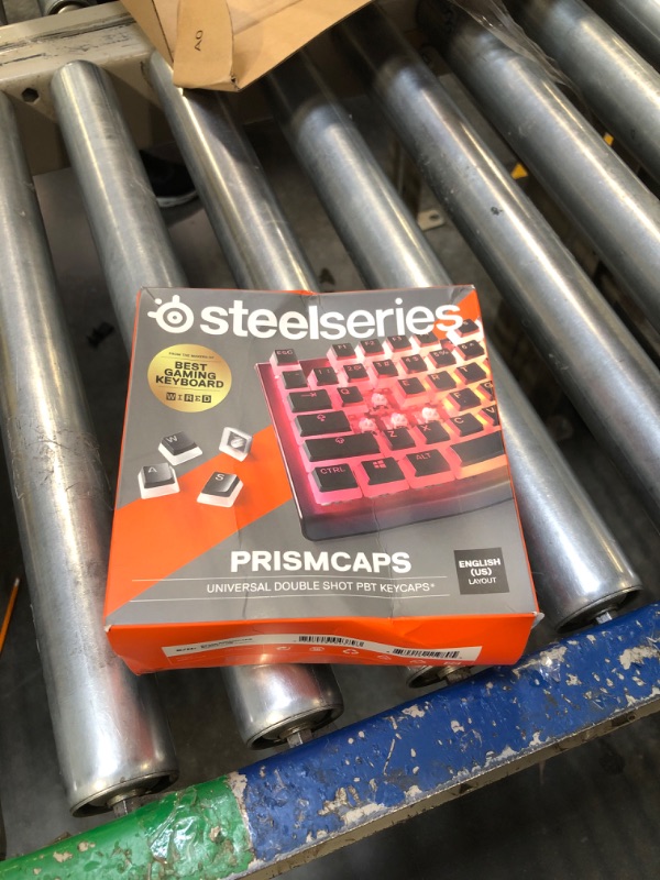 Photo 2 of SteelSeries PrismCaps Double Shot Pudding-Style Keycaps Durable PBT Thermoplastic Compatible with Most Mechanical Keyboards MX Stems Black (US Layout)