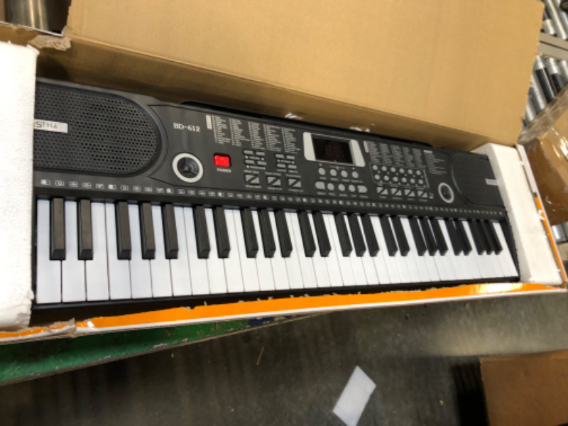 Photo 2 of 61 Key Keyboard Piano, Electric Piano Music Keyboard with Teaching Mode, Microphone, Sheet Music Stand and Power Supply, portable keyboard piano for Beginners