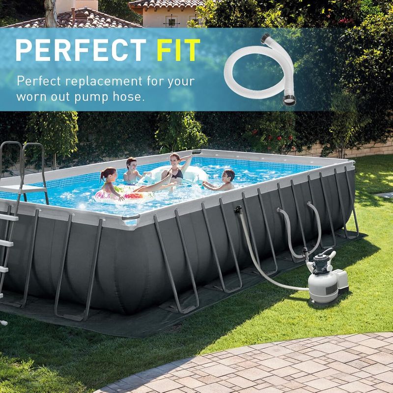 Photo 1 of ***SELLING AS PARTS NO RETURNS***
 29060E 1.5" Diameter Accessory Pool 1,500 GPH Pump Replacement 59" Hose for Intex Pumps, Saltwater Systems, and Sand Filters