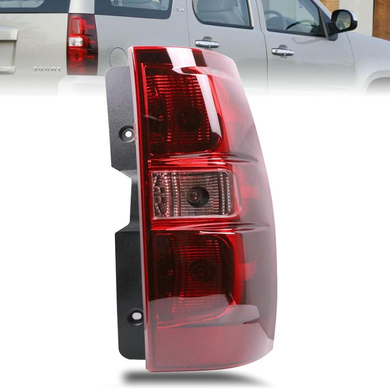 Photo 1 of ****USED*** Tail Lights Assembly Compatible With Chevy Tahoe Suburban 2007 2008 2009 2010 2011 2012 2013 2014 Right Passenger Side Taillights Brake Signal Assembly With Bulb