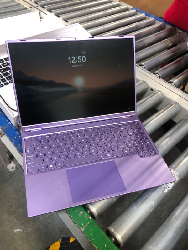 Photo 5 of 16" Laptop 12+512GB Celeron N5095 (Up to 2.9Ghz) 4-Core Win 11 PC with Cooling Fan 1920 * 1200 2K Screen Dual WiFi Support 2.5" HDD 1TB SSD Expand for Business Study-Purple
***used, but in fair condition and functional*** 