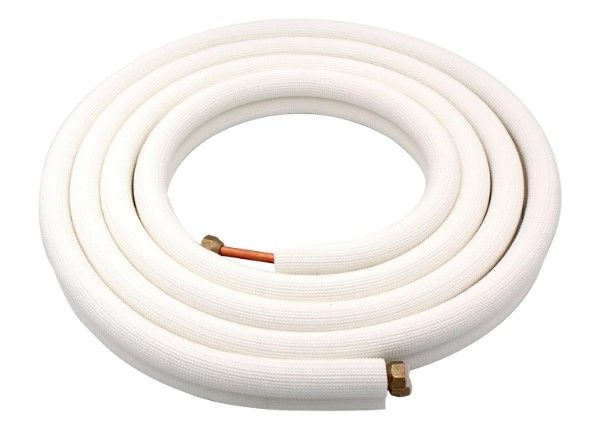 Photo 1 of 16 Ft Mini Split Line Set, Air Conditioning Copper Tubing Pipe Extension,1/4" & 1/2" 3/8" PE Thickened for AC