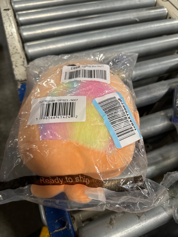 Photo 2 of Squishmallows Original 8-Inch Romy Peach Seal with Tie-Dye Belly - Official Jazwares Plush