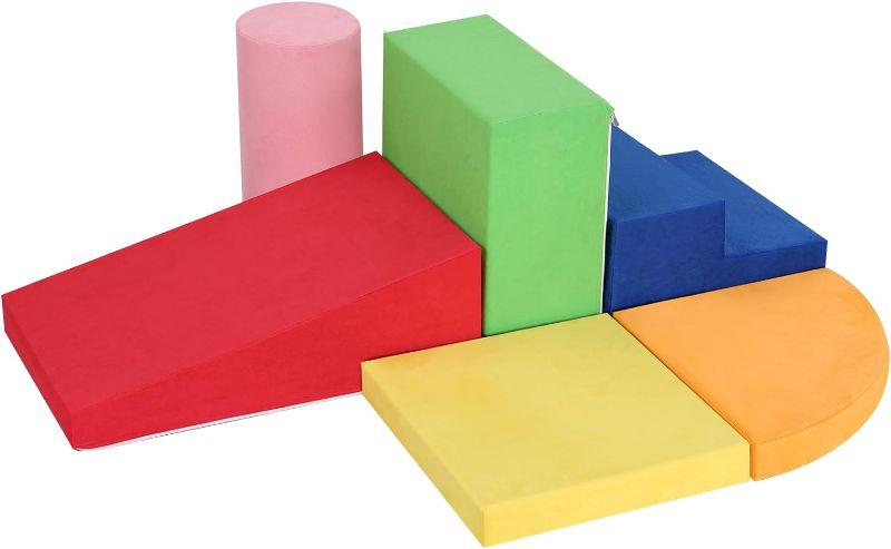 Photo 1 of 1-Piece Set Baby Foam Climbing Blocks for Toddlers - Baby Climbing Toys for Toddlers Indoor - Kids Soft Play Climbing for Toddlers - Velvet Foam Play Gym Playtime Corner Climber