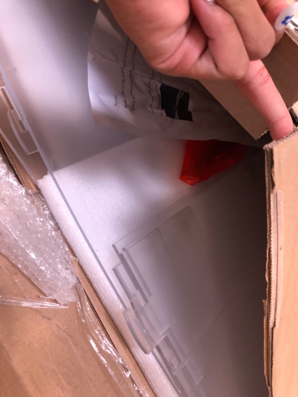 Photo 1 of Acrylic Display Case 4 Layer Bakery Pastry Display Case Countertop Dessert Acrylic Display Shelf Donut Cookie Display Cabinet Plastic Case