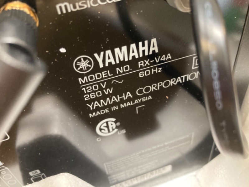 Photo 7 of ***Amp In Protect Mode ***FOR PARTS ONLY NO RETURNS***YAMAHA RX-V4A 5.2-Channel AV Receiver with MusicCast Wi-Fi Receiver