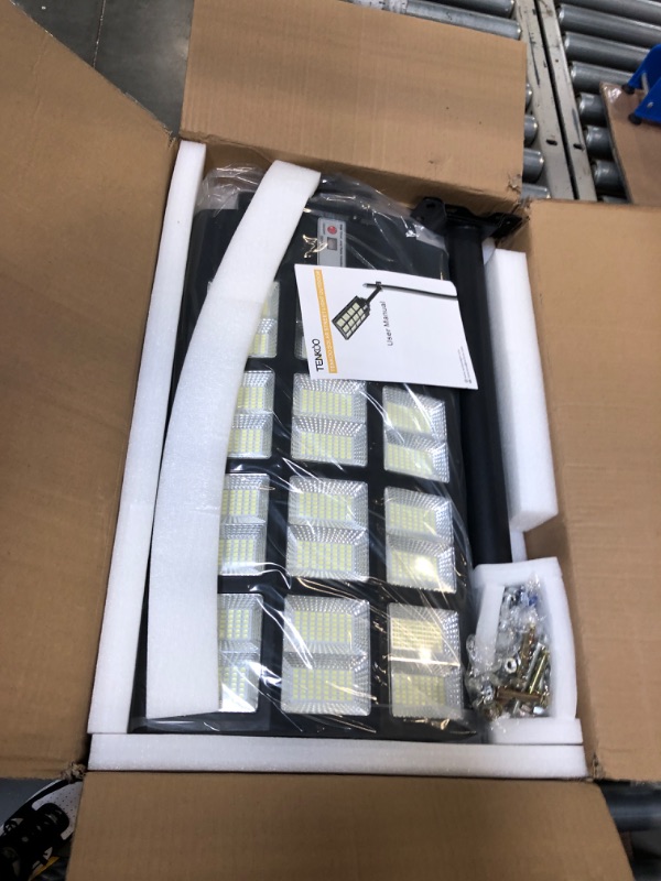 Photo 3 of 3200W Solar Street Lights Outdoor 240000 Lumens Solar Flood Lights with Remote Control & Motion Sensor, Waterproof IP66 Dusk to Dawn Solar Lights for Garden,Yard, Path, Parking 
