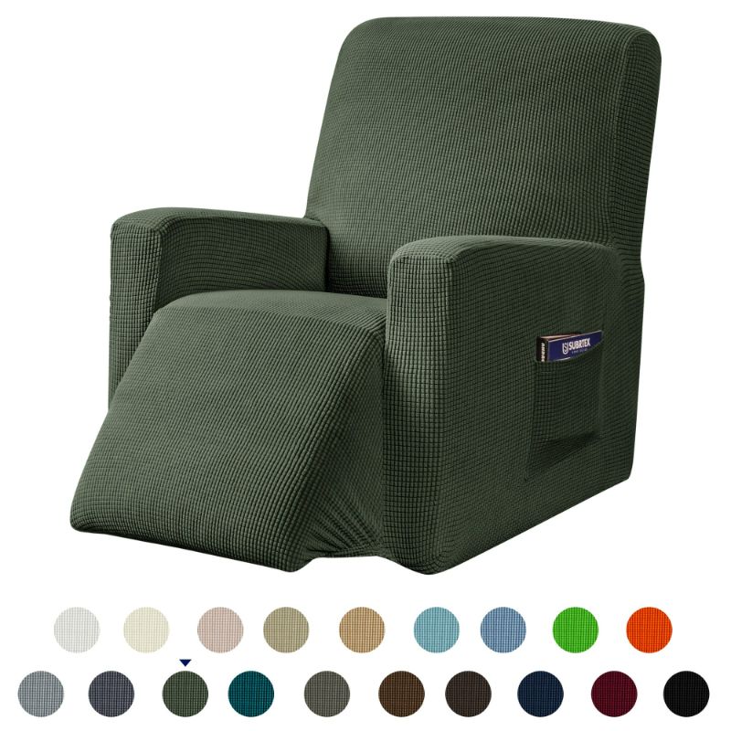 Photo 1 of  Recliner Slipcover Stretch Furniture Chair Cover, Olive
***Stock photo is a similar item, not exact*** 