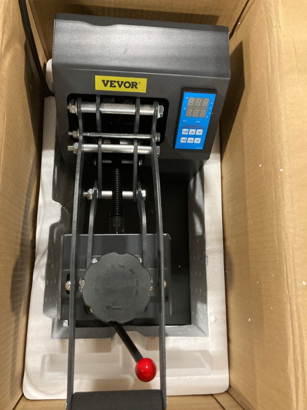 Photo 2 of *** NOT FUNCTIONAL****** FOR PARTS ONLY ** NO RETUNRS***
VEVOR Heat Press 6x3.75Inch Curved Element Hat Press Clamshell Design Heat Press for Hats Rigid Steel Frame No Stick Digital LCD Timer and Temperature Control (6x3.75Inch Clamshell Design)