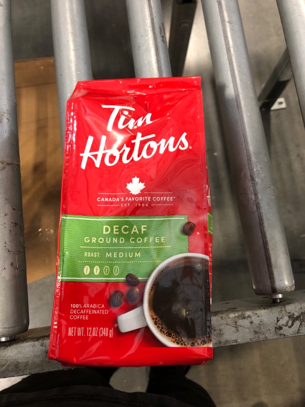 Photo 2 of ***EXPIRES 11/23/2024*** Tim Hortons Dark Roast, Rich Ground Coffee, Perfectly Balanced, Always Smooth, Made with 100% Arabica Beans, 72 Ounce, 12 Oz (Pack of 6), Red