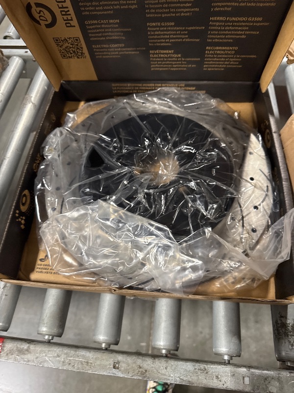 Photo 2 of ***USED**Transit Auto Front Rear Coated Drilled Slotted Disc Brake Rotors And Ceramic Pads Kit Replacement For Ford Explorer Taurus Flex Police Interceptor Sedan Lincoln MKS Special Service KDC-100329