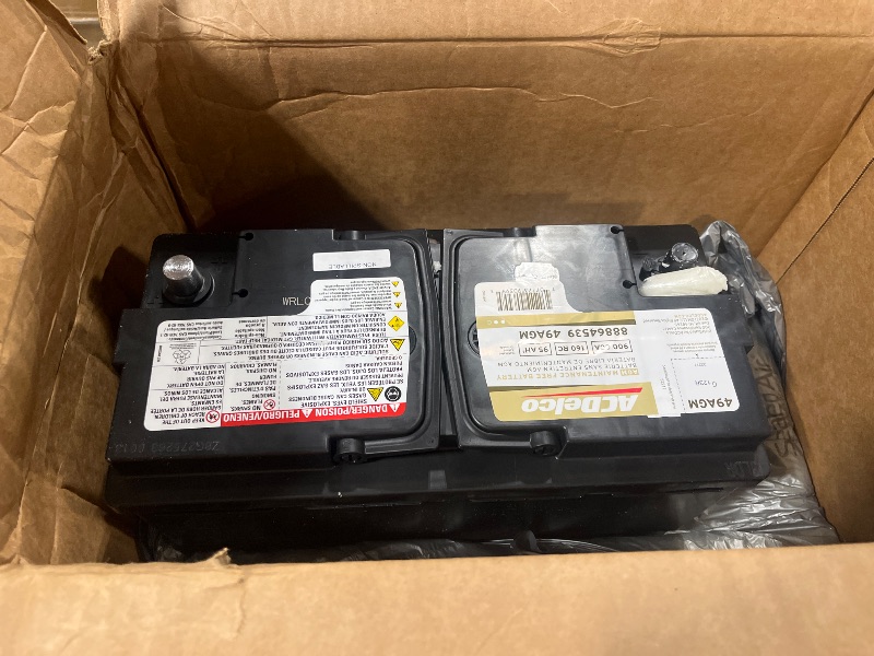 Photo 3 of ACDelco Gold 49AGM 36 Month Warranty AGM BCI Group 49 Battery