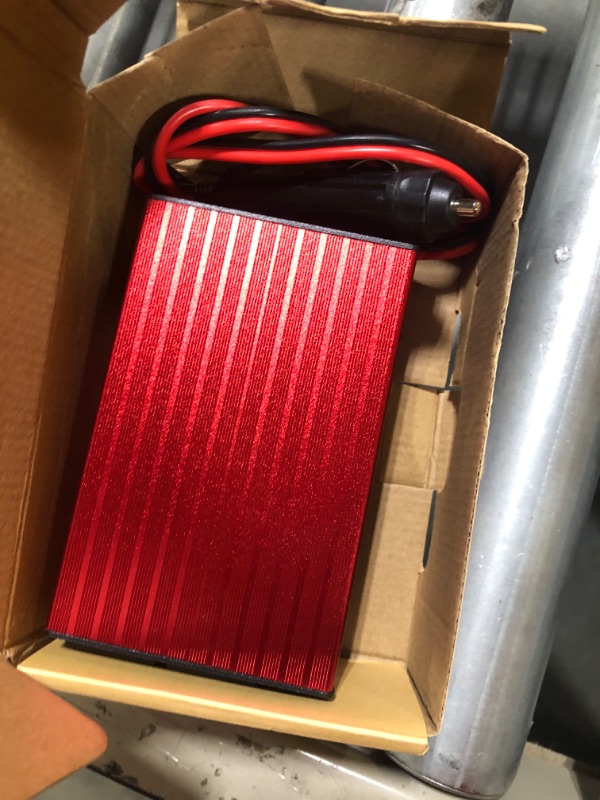 Photo 3 of ***USED** Pro Chaser 400W Power Inverters for Vehicles - DC 12v to 110v AC Car Inverter Converter, 6.2A Dual USB Charging Ports, 
Dual AC Adapter for Air Compressor Laptops (Red)