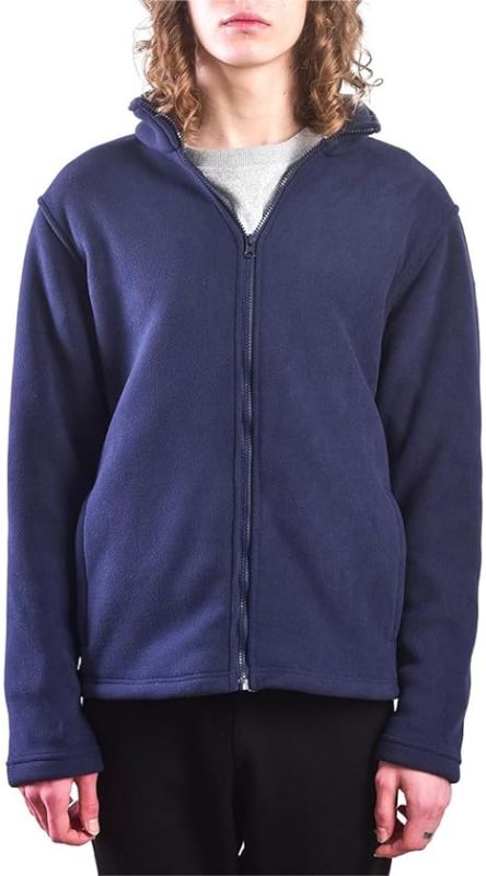 Photo 1 of TEELINK Mens Fleece Jacket, Full Zip Fleece Jacket Men's Winter Coat, Unisex Fleece Hoodie, Zip-Up Sweatshirt for Men & Women SIZE XL 