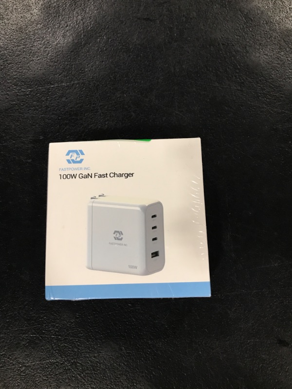 Photo 1 of 100W Fast Charger Adapter 4 Ports GaN Charger 3 USB-C+1 USB-A Travel Essentials Camping Must(Not Including Type-C Cable) White-100W