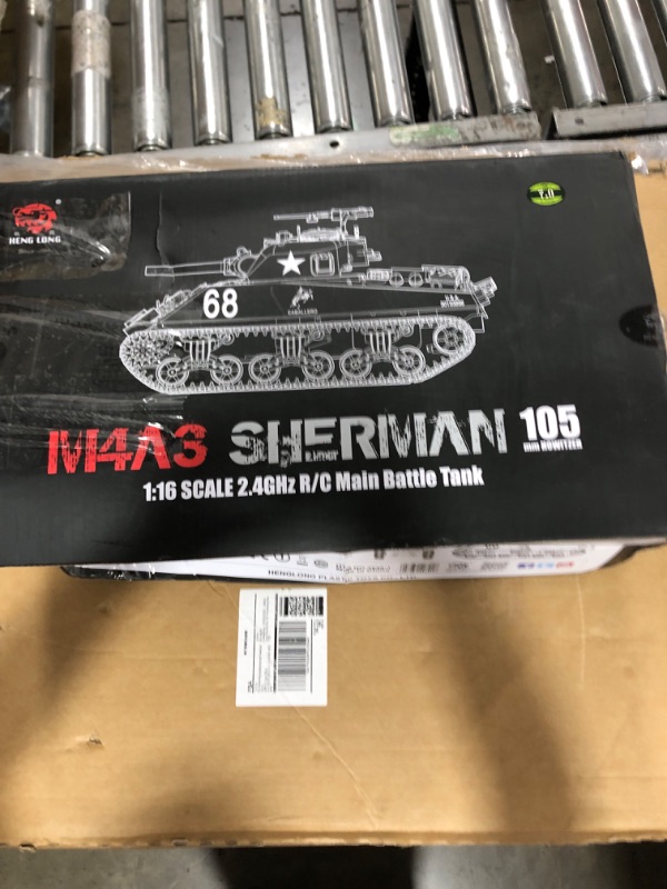 Photo 3 of RC Sherman Tank Model,HengLong RC Tanks 1/16 Scale 2.4ghz US M4A3 Sherman Tank,Remote Control Tanks for Adults,Big Tank for Boys Kids and Teens Age 14+