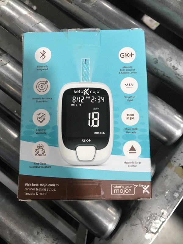 Photo 2 of Blood Ketone Monitoring Starter Kit with Bluetooth - Ideal for Keto Diet. Includes Meter, 10 Ketone Test Strips, 1 Control Solution Vial, 1 Lancing Device, 10 Lancets & Travel Case