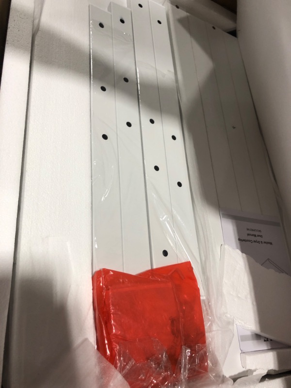 Photo 1 of Ulif Over Washer and Dryer Countertop, Melamine Frosted Surface for Laundry Room Storage and Organization, 27.5" W x 54" L x 2.6" H, White Splice Type White Splice: 54"L x 27.5"W x 2.6"H