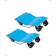 Photo 1 of [8000 lbs] Tire Wheel Dolly Car Set of 2, Heavy Duty Manganese Steel Car Mover with Antiskid Plate & 360 Degree Rotatable Wheel, 16"*13", Blue
