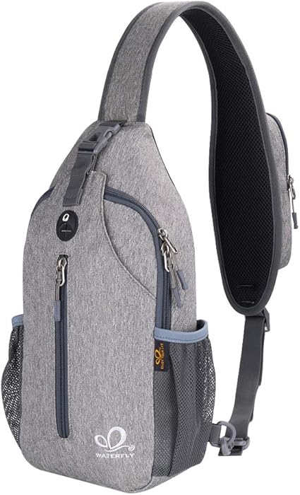 Photo 1 of  WATERFLY Crossbody Sling Backpack Sling Bag Travel Hiking Chest Bag Daypack 