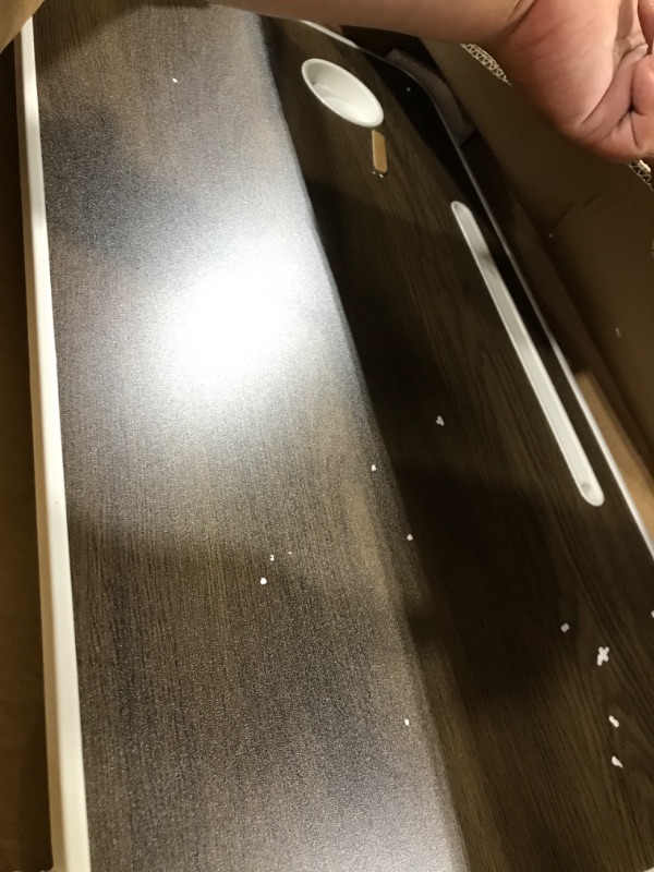 Photo 1 of [28' x 16'] Extra Large Foldable Laptop Table for Bed, Floor Desk - Great for Eating, Study, Computer Use & Writing (Brown)
