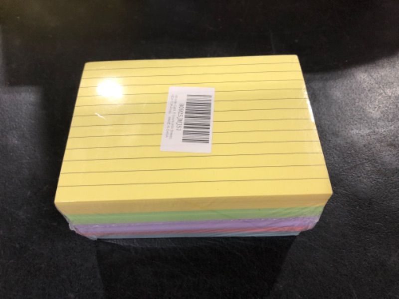 Photo 1 of A6 Ruled Record Card, Multicolor Lined Paper Cards Colored Index Card, 5 Colors (400 Sheets) - 4.1x5.8in