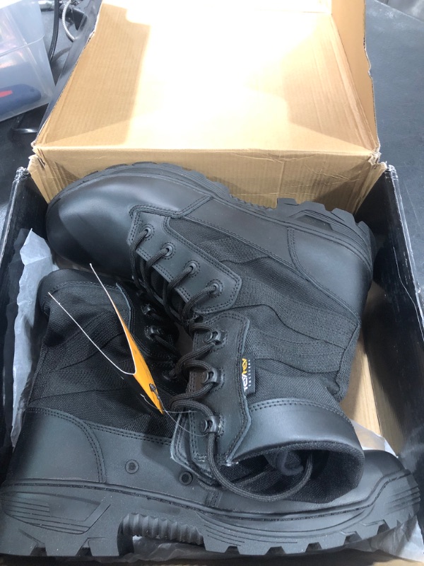 Photo 2 of (SIZE 12) Men's Tactical Boots Military Work Boots Desert Combat Army Combat Boots for Hiking Motorcycle Climbing. 