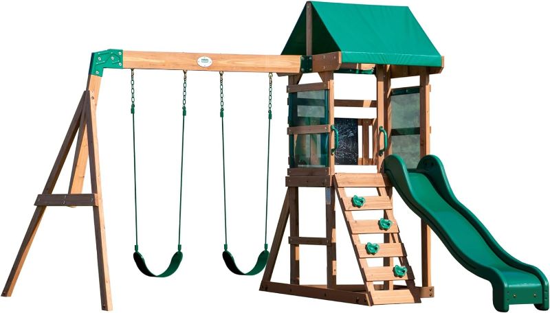 Photo 1 of [BOX 1 OF 2] Backyard Discovery Buckley Hill Swing Set
