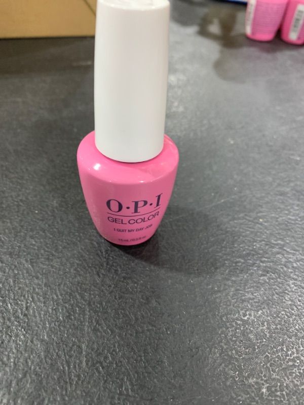 Photo 2 of OPI GelColor, Opaque & Vibrant Crème Finish Pink Gel Nail Polish, Up to 3 Weeks of Wear, Unbeatable Shine & Smudge Proof, Cures in 30 Seconds, Summer 2023 Collection, Summer Make the Rules, I Quit My Day Job, 0.5 fl oz