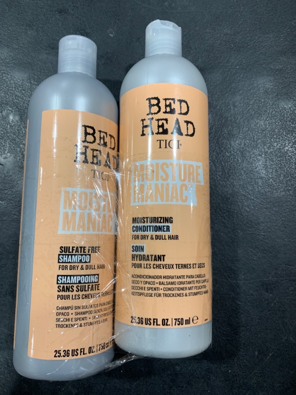 Photo 2 of TIGI Bed Head Shampoo and Conditioner For Dry Hair Moisture Maniac Sulfate-Free Shampoo & Moisturizing Conditioner with Argan Oil 25.36 fl oz 2 count